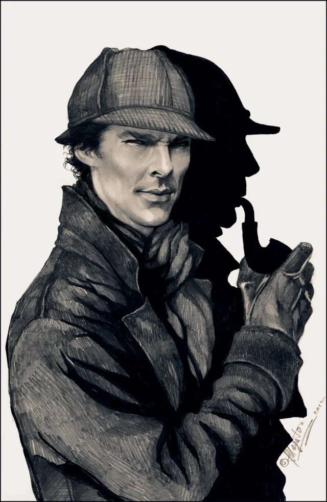 Image of Sherlock Holmes who was the personal of mindfulness.