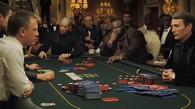 Image of James Bond playing a poker game against a Tight/Aggressive Villian.