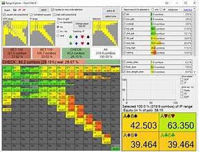 Image of a poker solver that can be used in online poker.