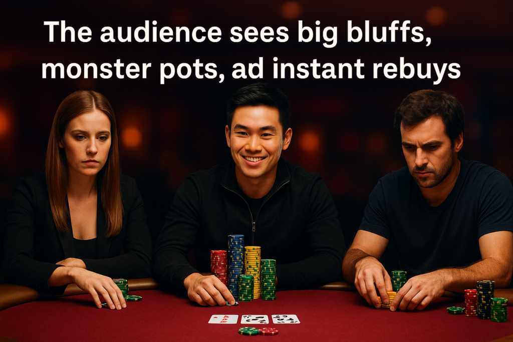 An image reflects some of the sponsors Rampage receives, as a result of "The Rampage Effect" on poker.