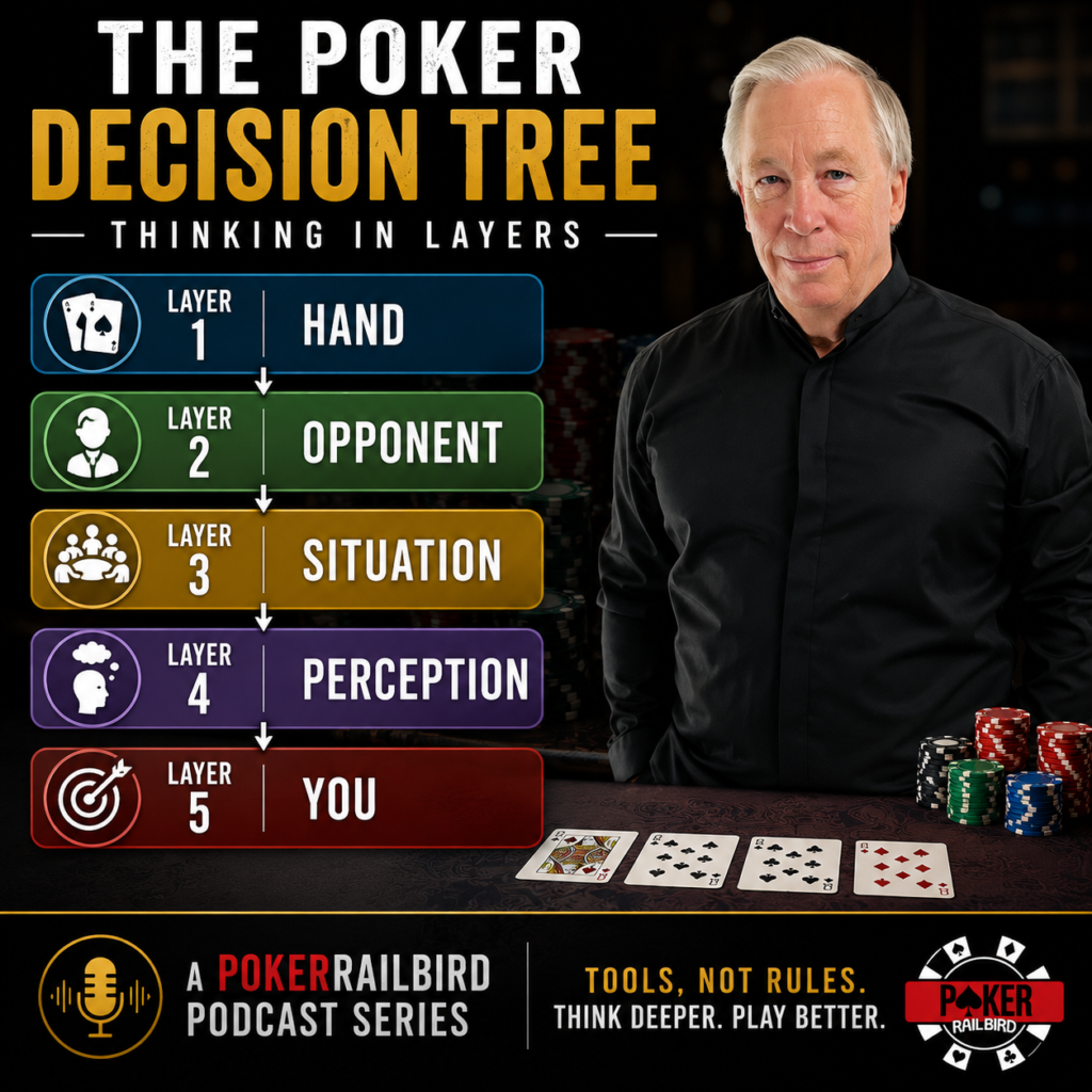 Poker Decision Tree video series playlist covering all five decision-making layers.