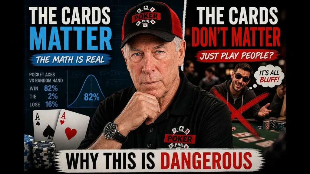 The Cards Matter In Poker featured image illustrating why hand strength alone does not determine winning poker decisions.