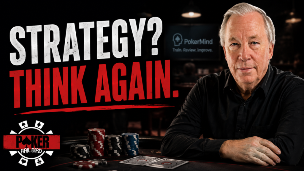 Live Cash Game Strategy showing a poker player evaluating strategy at the table, emphasizing disciplined decision-making and the need to rethink how winning poker strategy is built.