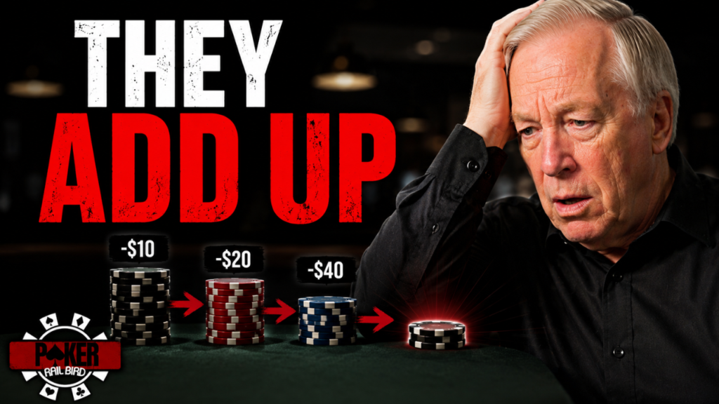 ive Cash Game Strategy thumbnail showing how repeated small poker mistakes and seemingly minor losses can add up to a significant long-term poker leak.
