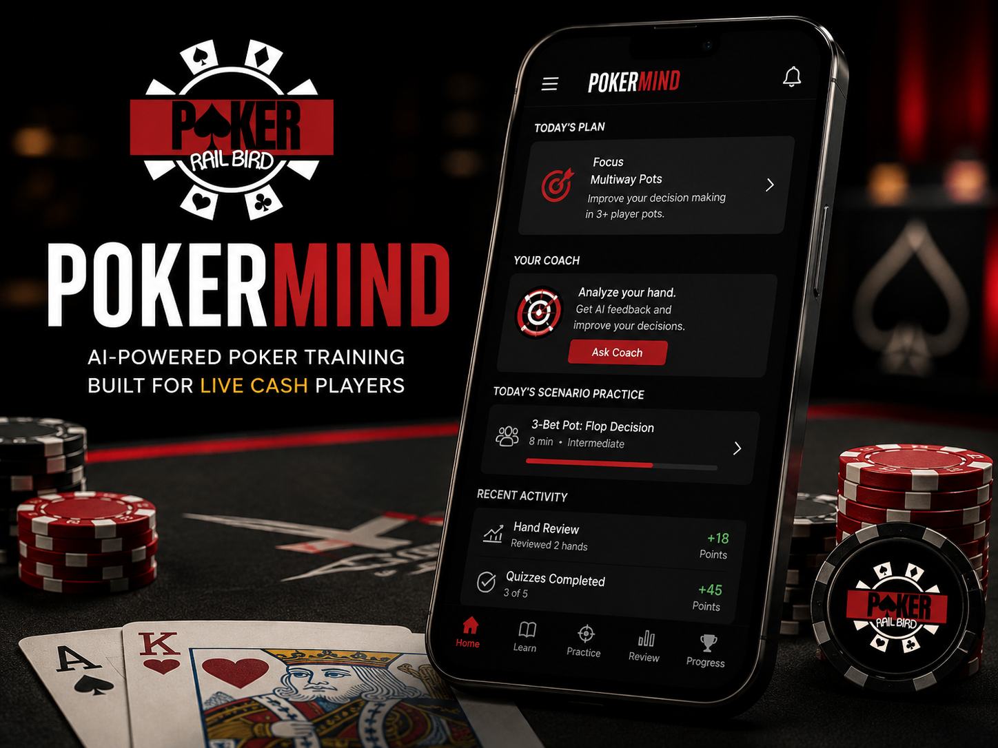 PokerMind personalized poker coaching application