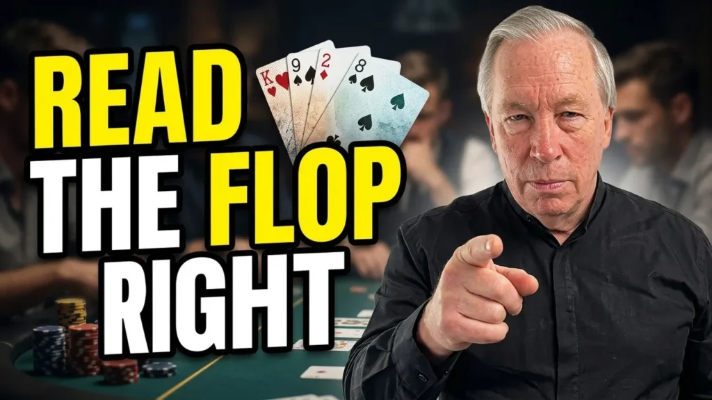Image depicting reading the flop and how it relates to Expected Value In POker.